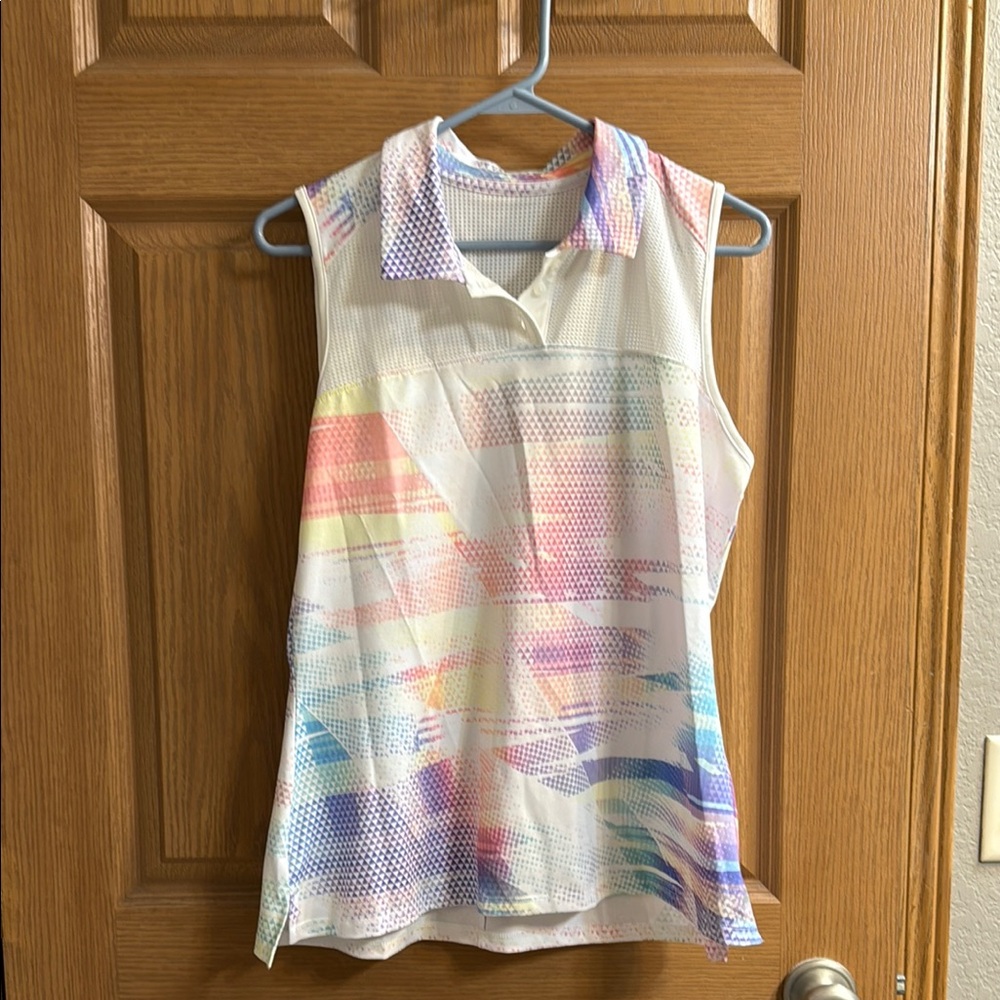 Women's Multicolor Sleeveless Top